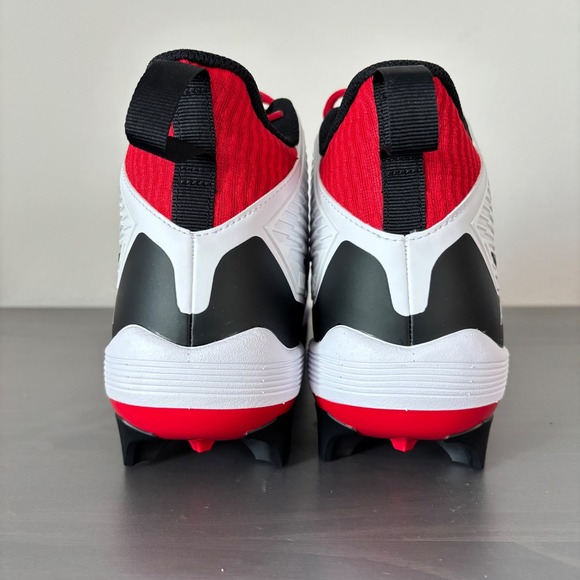 Nike Alpha Menace‎ Strong Men\'s Football Cleats White Red Black Sz 12 main image 5